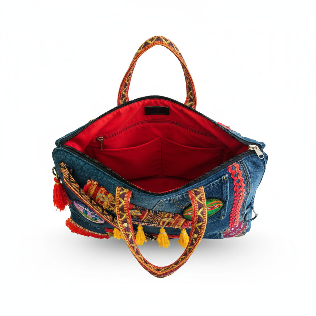 Blue Unisex Laptop Sling Bag - Eco-Friendly Style